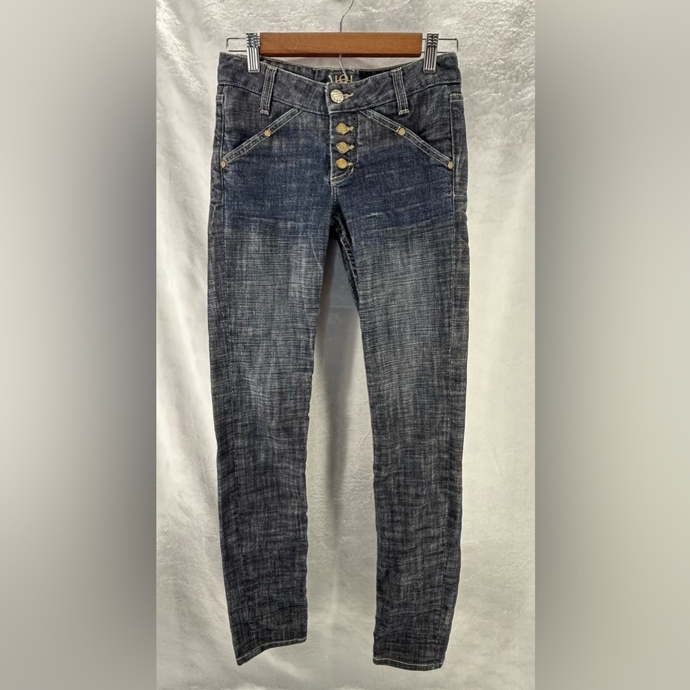 Bebe Vintage Low Rise Blue Jeans Size 27